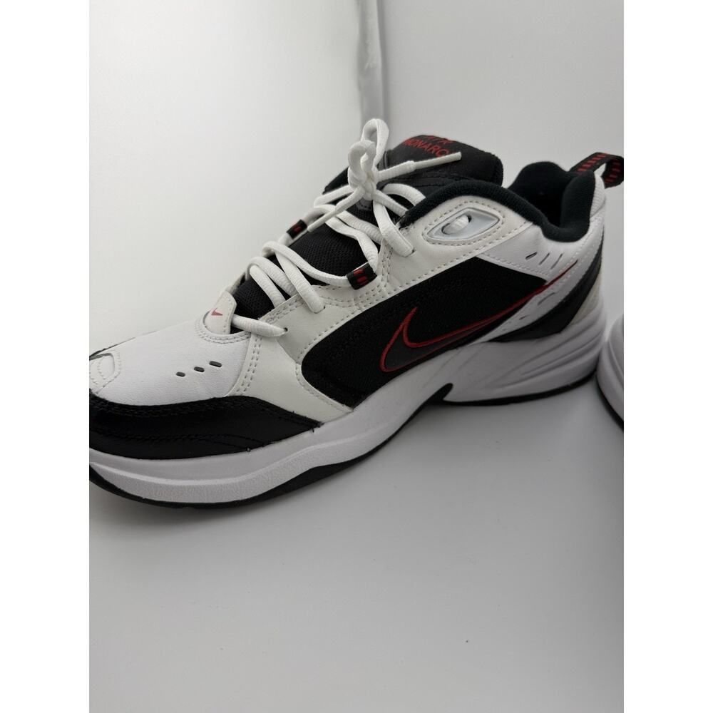 NIKE AIR MONARCH IV 4 EXTRA WIDE 4E WHITE/BLACK/RED CROSS TRAINER MEN SIZE 9.5W